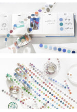 Load image into Gallery viewer, Retro & Morandi Color Dots Masking Tapes - Original Kawaii Pen