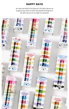 Load image into Gallery viewer, Gold Foiled Colorful Masking Tape Set ( 8pcs )