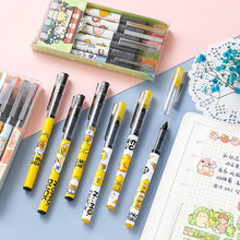 Load image into Gallery viewer, Cute Kawaii Animal & Fruits Gel Pen Set ( 6pcs)