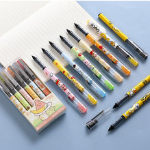 Load image into Gallery viewer, Cute Kawaii Animal & Fruits Gel Pen Set ( 6pcs)