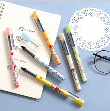 Load image into Gallery viewer, Cute Kawaii Animal & Fruits Gel Pen Set ( 6pcs)