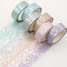 Load image into Gallery viewer, Foiled Floral & Plant Masking Tape Set