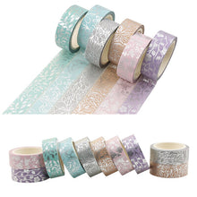 Load image into Gallery viewer, Foiled Floral & Plant Masking Tape Set