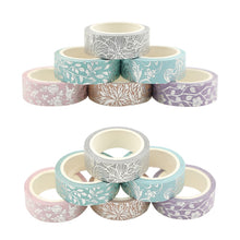 Load image into Gallery viewer, Foiled Floral & Plant Masking Tape Set