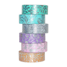 Load image into Gallery viewer, Foiled Floral & Plant Masking Tape Set