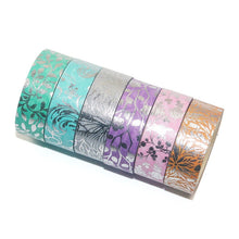 Load image into Gallery viewer, Foiled Floral & Plant Masking Tape Set