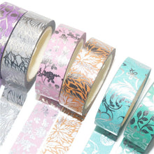 Load image into Gallery viewer, Foiled Floral & Plant Masking Tape Set