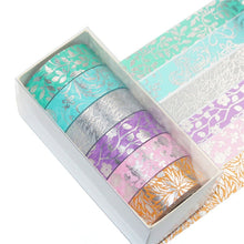 Load image into Gallery viewer, Foiled Floral & Plant Masking Tape Set