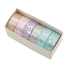 Load image into Gallery viewer, Foiled Floral & Plant Masking Tape Set