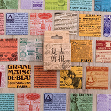 Load image into Gallery viewer, Vintage Style Newspaper Stickers