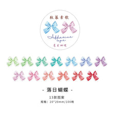 Load image into Gallery viewer, Animal & Plant Season Sticker Rolls (9 Types) - Original Kawaii Pen