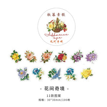 Load image into Gallery viewer, Animal & Plant Season Sticker Rolls (9 Types) - Original Kawaii Pen