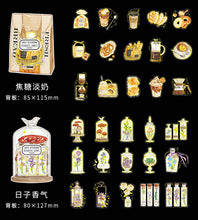 Load image into Gallery viewer, Vintage Style Gold Foiled Stickers - Limited Edition