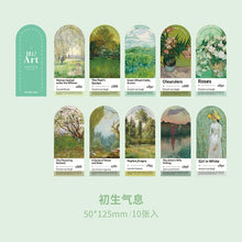 Load image into Gallery viewer, Japanese Landscape Oil Painting Bookmarks (10 pcs)