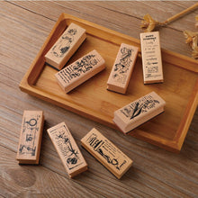 Load image into Gallery viewer, Cartoon and Flower Rubber Stamp (8 Designs)