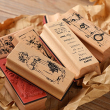 Load image into Gallery viewer, Cartoon and Flower Rubber Stamp (8 Designs)