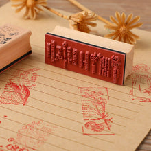 Load image into Gallery viewer, Cartoon and Flower Rubber Stamp (8 Designs)