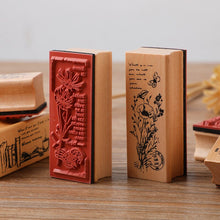 Load image into Gallery viewer, Cartoon and Flower Rubber Stamp (8 Designs)
