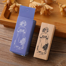 Load image into Gallery viewer, Cartoon and Flower Rubber Stamp (8 Designs)