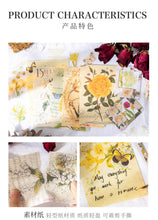 Load image into Gallery viewer, Japanese Floral Kraft Paper - Vintage Postcard