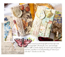 Load image into Gallery viewer, Japanese Floral Kraft Paper - Vintage Postcard