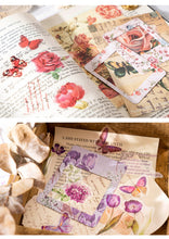 Load image into Gallery viewer, Japanese Floral Kraft Paper - Vintage Postcard