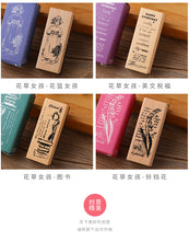 Load image into Gallery viewer, Cartoon and Flower Rubber Stamp (8 Designs)