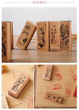 Load image into Gallery viewer, Cartoon and Flower Rubber Stamp (8 Designs)