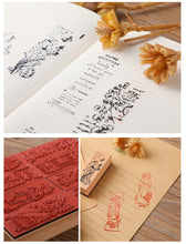 Load image into Gallery viewer, Cartoon and Flower Rubber Stamp (8 Designs)
