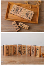 Load image into Gallery viewer, Cartoon and Flower Rubber Stamp (8 Designs)