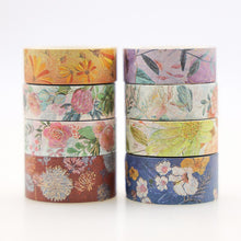 Load image into Gallery viewer, Exotic Flower Garden Masking Tape Set - Original Kawaii Pen