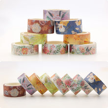 Load image into Gallery viewer, Exotic Flower Garden Masking Tape Set - Original Kawaii Pen
