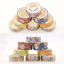 Load image into Gallery viewer, Exotic Flower Garden Masking Tape Set - Original Kawaii Pen