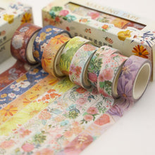 Load image into Gallery viewer, Exotic Flower Garden Masking Tape Set - Original Kawaii Pen