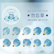 Load image into Gallery viewer, Japanese Floral Language Sticker Rolls (8 Types)