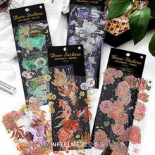 Load image into Gallery viewer, Japanese Floral Design Stickers (4 Designs)