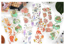Load image into Gallery viewer, Japanese Floral Design Stickers (4 Designs)