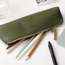 Load image into Gallery viewer, Dreamy Morandi Color Leather Pencil Cases