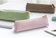 Load image into Gallery viewer, Dreamy Morandi Color Leather Pencil Cases
