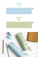 Load image into Gallery viewer, Dreamy Morandi Color Leather Pencil Cases