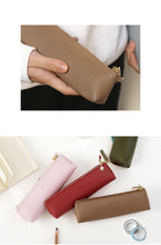 Load image into Gallery viewer, Dreamy Morandi Color Leather Pencil Cases