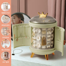 Load image into Gallery viewer, Crown Rotating Jewelry Storage Box