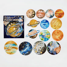 Load image into Gallery viewer, Colorful Gold Foiled Universe Stickers