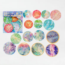 Load image into Gallery viewer, Colorful Gold Foiled Universe Stickers