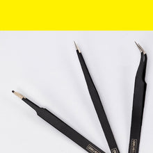 Load image into Gallery viewer, Matt Black Stainless Steel Planner Tweezers