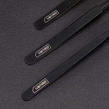 Load image into Gallery viewer, Matt Black Stainless Steel Planner Tweezers