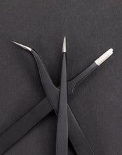 Load image into Gallery viewer, Matt Black Stainless Steel Planner Tweezers