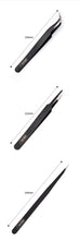 Load image into Gallery viewer, Matt Black Stainless Steel Planner Tweezers