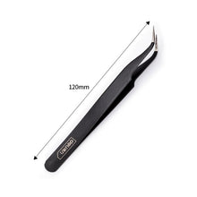 Load image into Gallery viewer, Matt Black Stainless Steel Planner Tweezers
