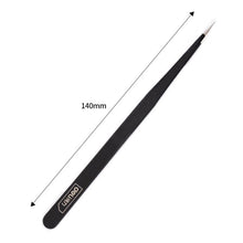 Load image into Gallery viewer, Matt Black Stainless Steel Planner Tweezers